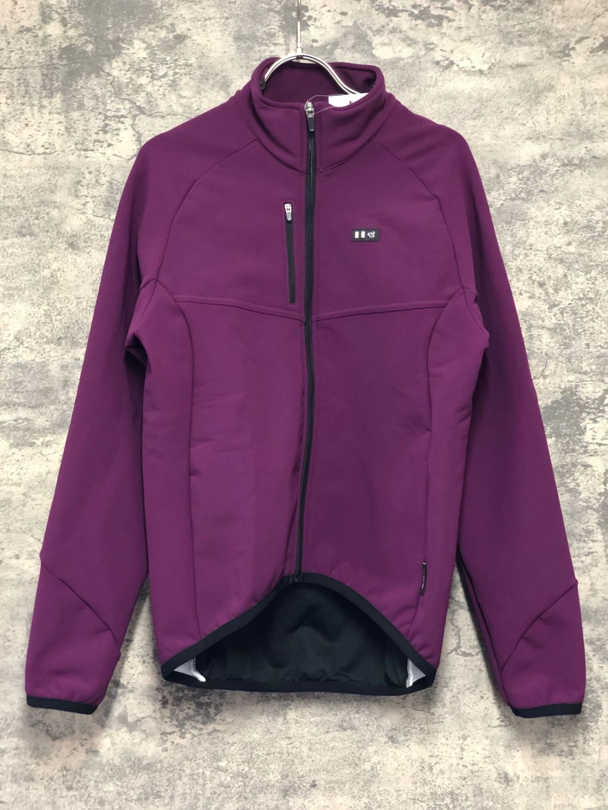 JD959 デマルキ De Marchi MD-P3 長袖 サイクルジャケット 紫 M 裏起毛