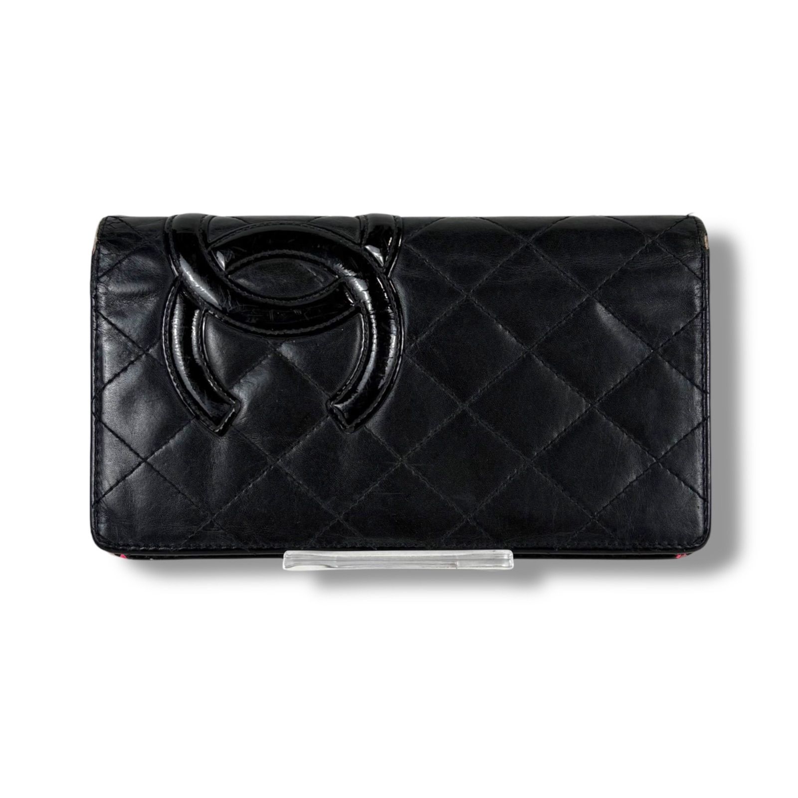 シャネル CHANEL カンボンライン ロングウォレット 二つ折り 長財布