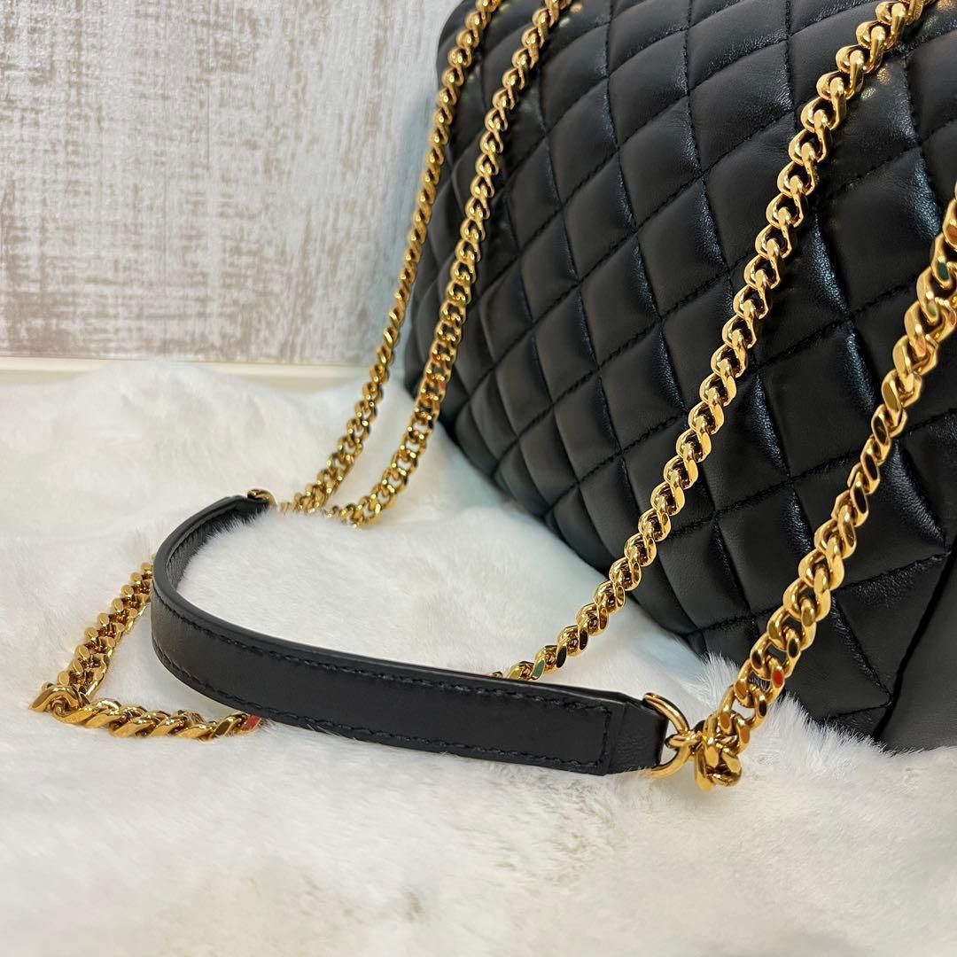 美品 VERSACE ヴェルサーチ メドゥーサ キルティング 2way チェーン
