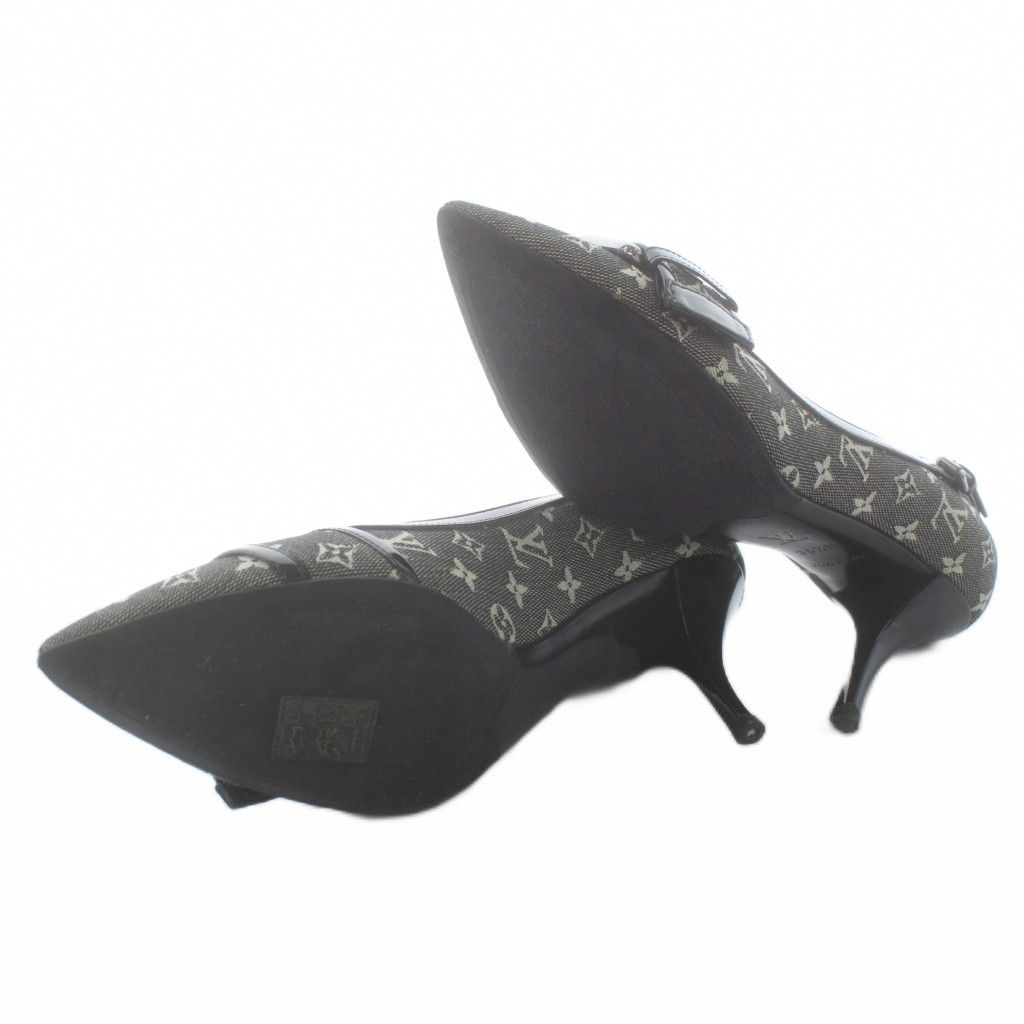 ルイヴィトン LOUIS VUITTON MIMOSA PUMP モノグラム パンプス ポイン