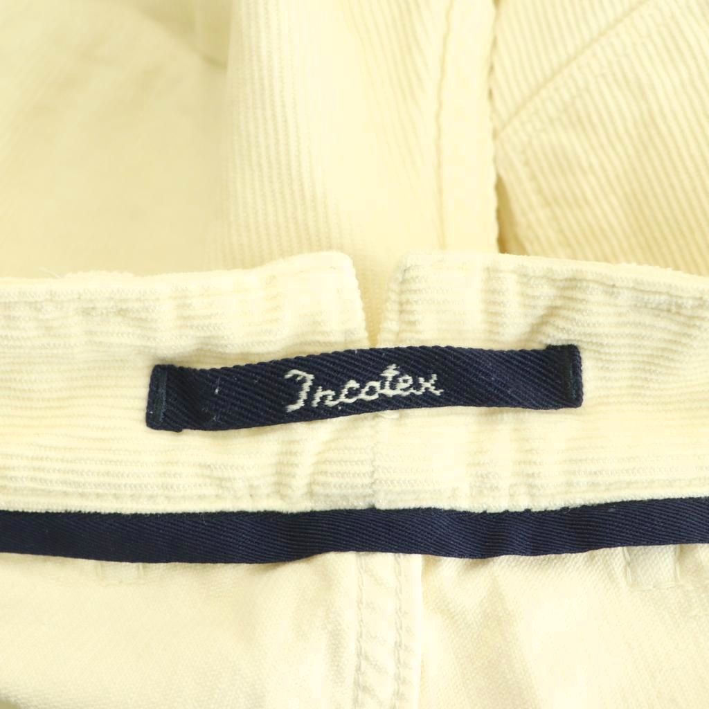 インコテックス INCOTEX コーデュロイパンツ 32 オフホワイト /ES