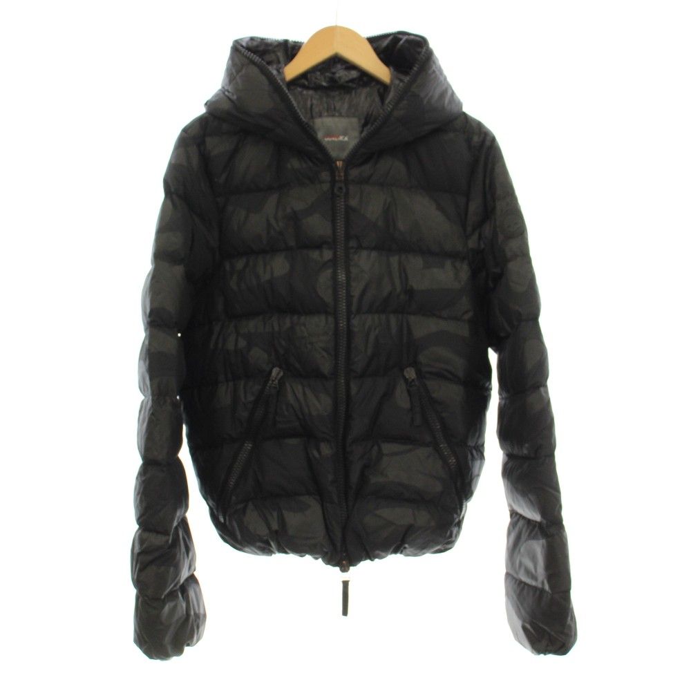 極美品】DUVETICA×ハイドロゲン ダウン カモフラ 黒 46 美品□DUVETICA