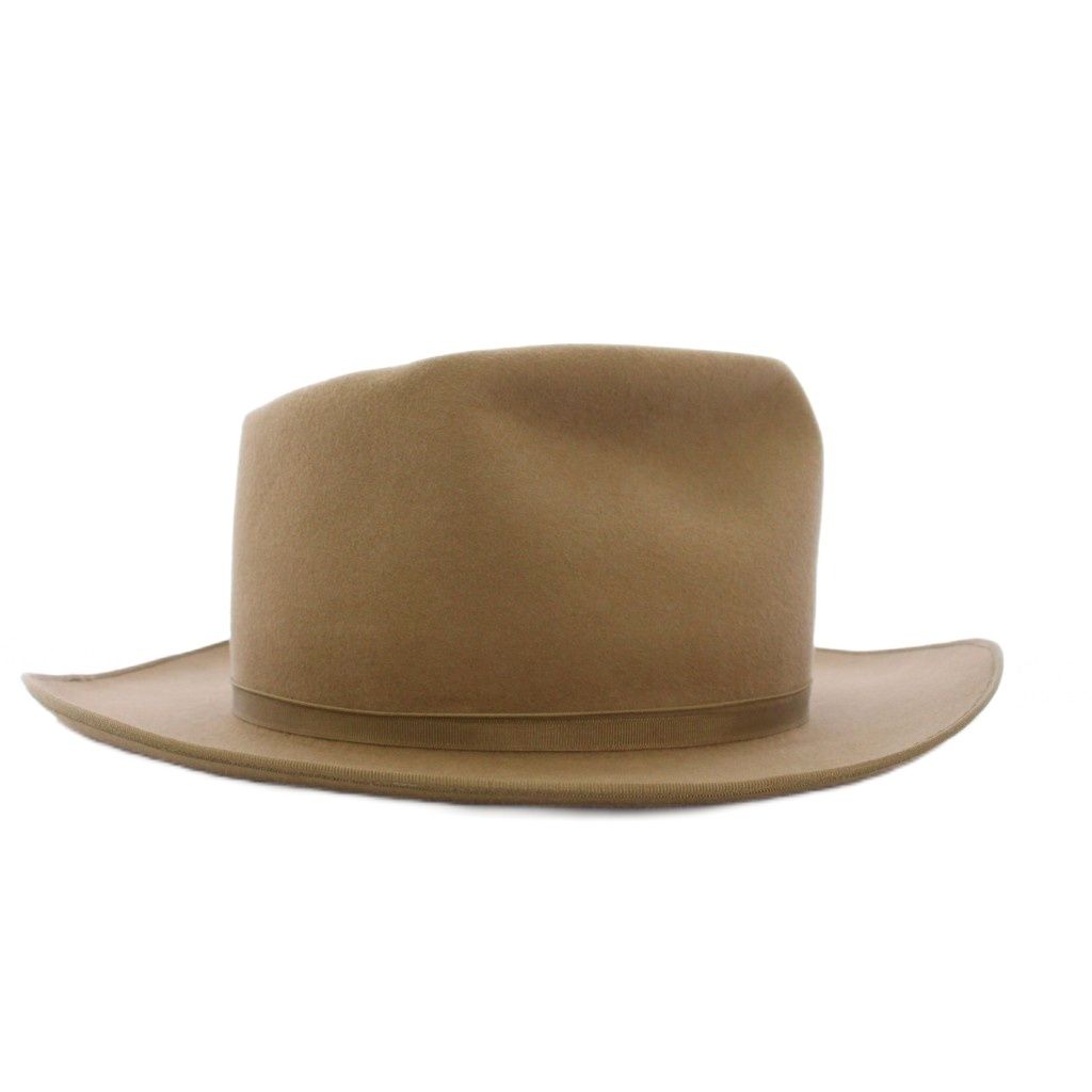THE HAT HATTER ベージュ フェルトハット 7 1/2 ザ ファットハッター THE FAT HATTER HAT MAKES A MAN フェルトハット