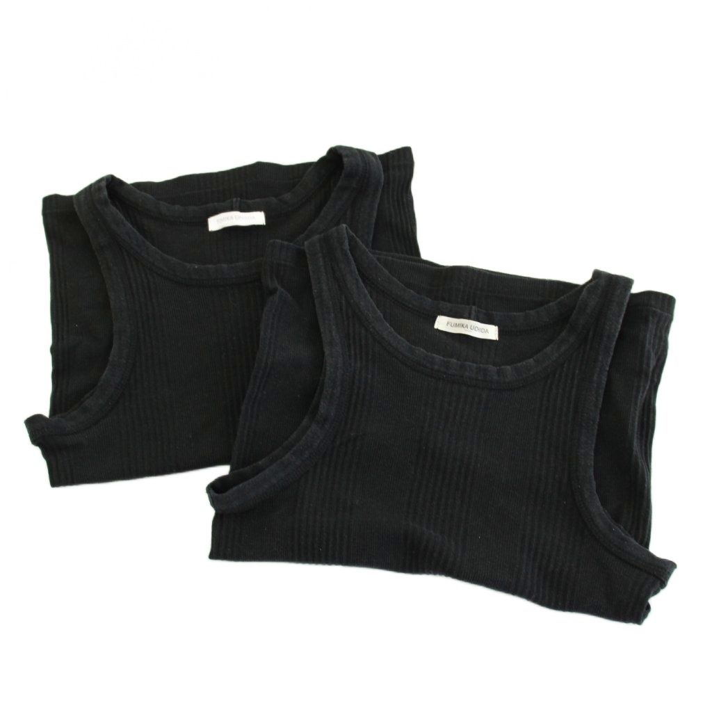 フミカ ウチダ FUMIKA_UCHIDA ニードルドローイングタンクトップ