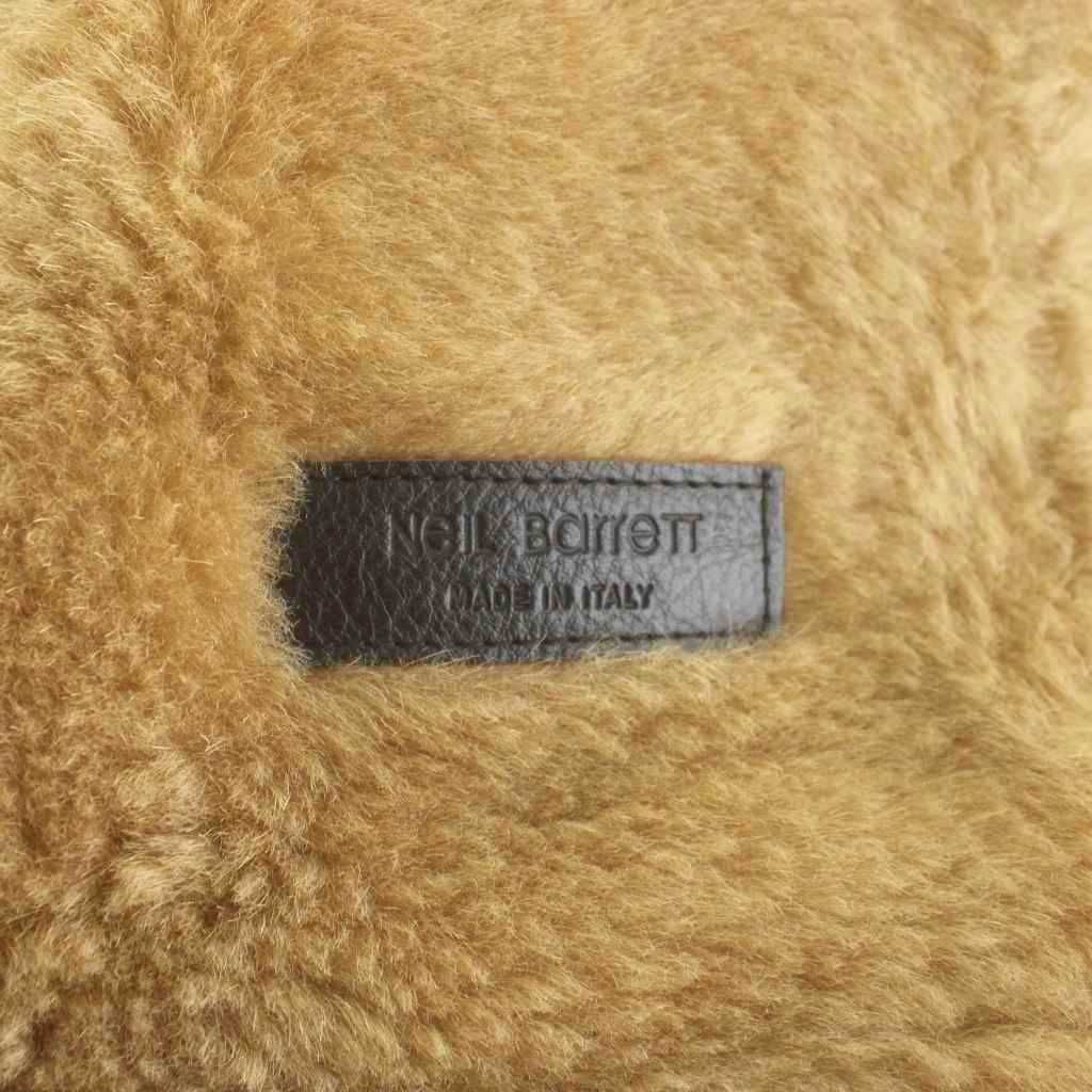 ニールバレット Neil Barrett ムートン レザージャケット フード