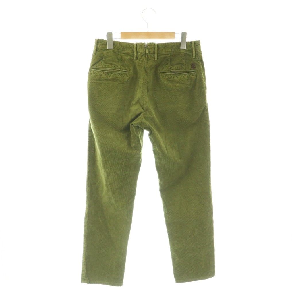 新品未使用　INCOTEX コーデュロイパンツ　濃緑　モスグリーン インコテックス INCOTEX コーデュロイパンツ 32 カーキグリーン /ES