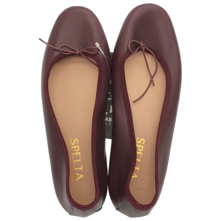 SPELTA（スペルタ） ⑤ レザーバレエシューズ レディース ボルドー 38