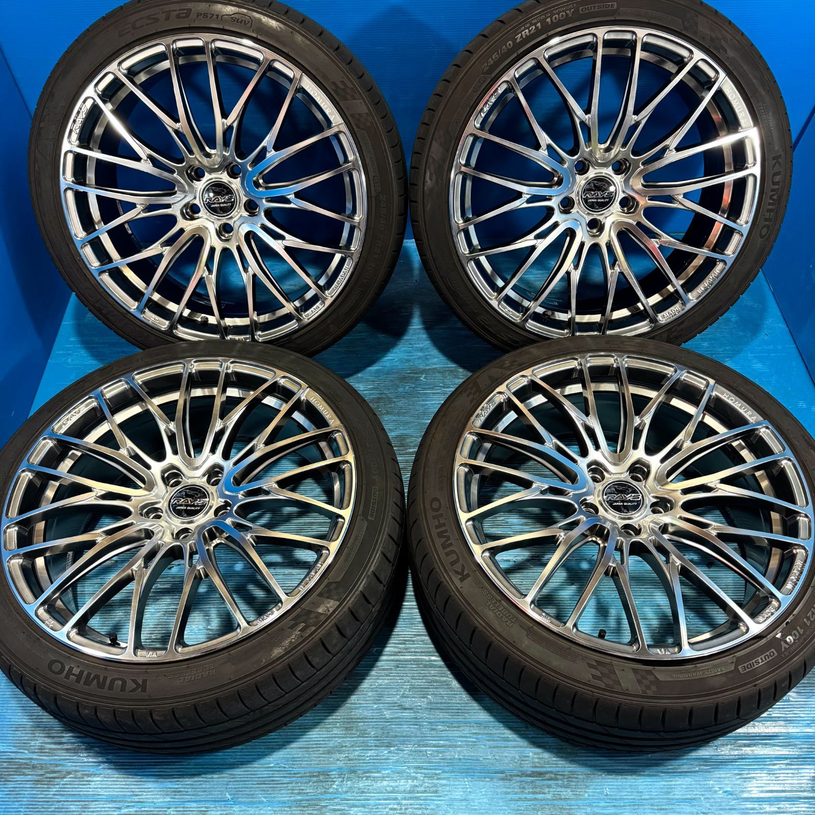 40系 アルファード ヴェルファイア 専用 RAYS ホムラ 2x10BD 21インチ 