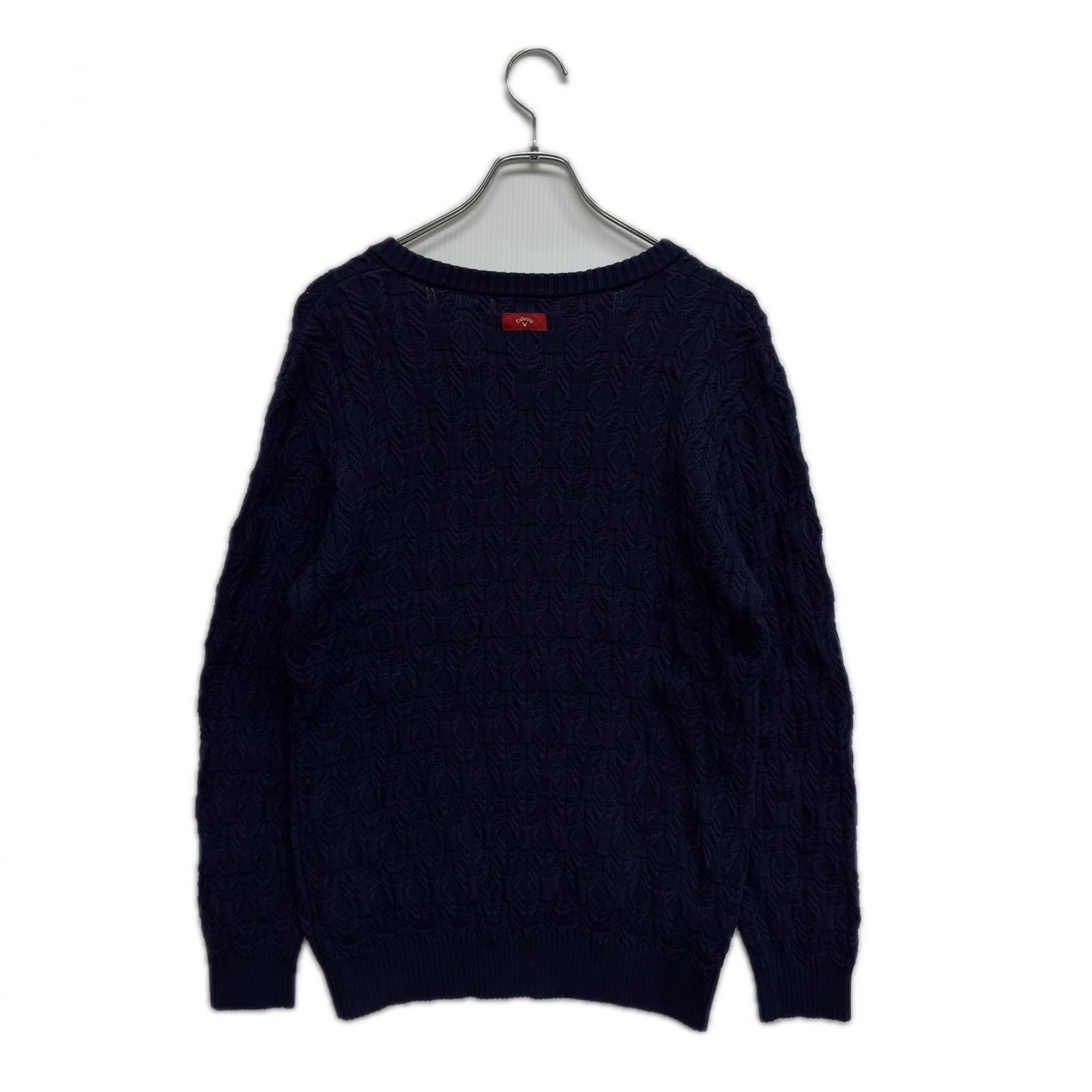 中古 メンズ キャロウェイ Callaway セーター LL 紺 ネイビー レッド