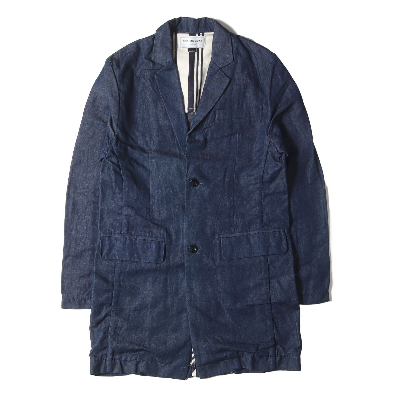 DENIME ドゥニーム コート インディゴ サイズ:M | コットン/リネン 