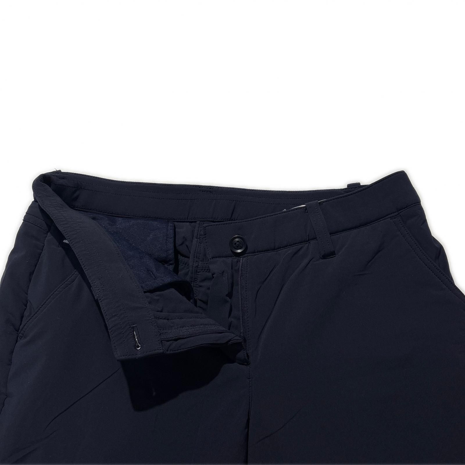 中古 レディース アンパスィ and per se パンツ L 紺 ネイビー 中綿