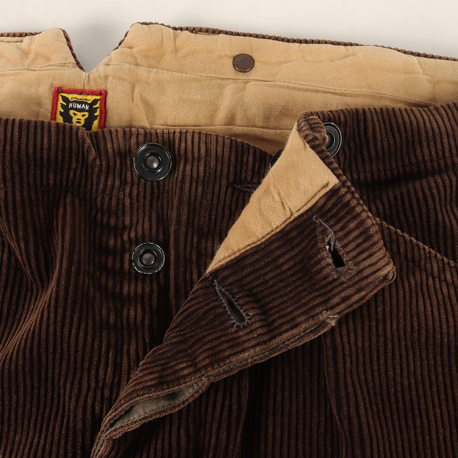 HUMAN MADE ヒューマンメイド パンツ ブラウン サイズ:L | バックル