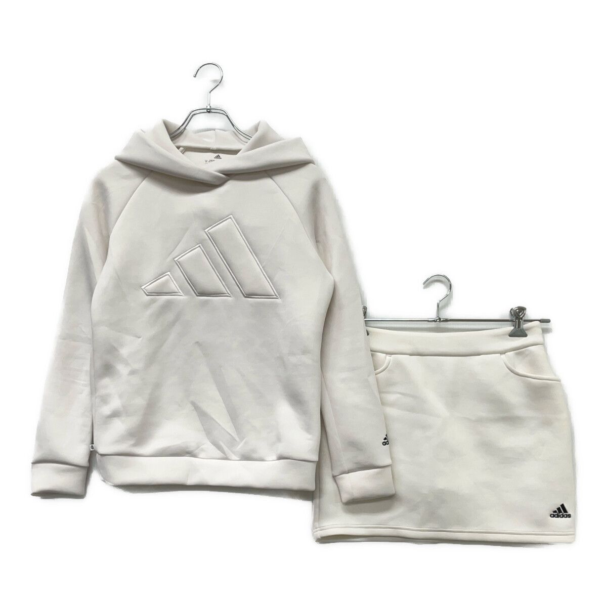 中古 レディース アディダスゴルフ adidas GOLF セットアップ L 白