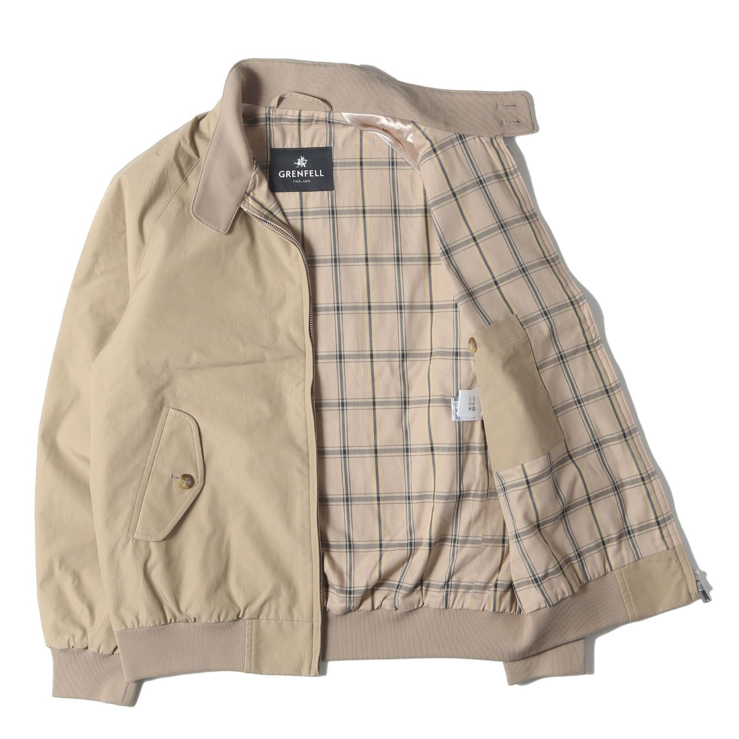 美品】GRENFELL グレンフェル ジャケット ベージュ サイズ:38 | ピーチ