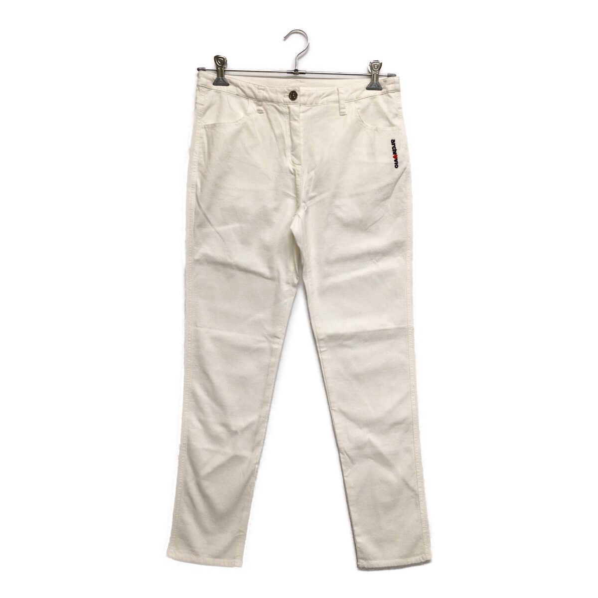 未使用品 レディース アルチビオ archivio パンツ 40(L) 白 ホワイト