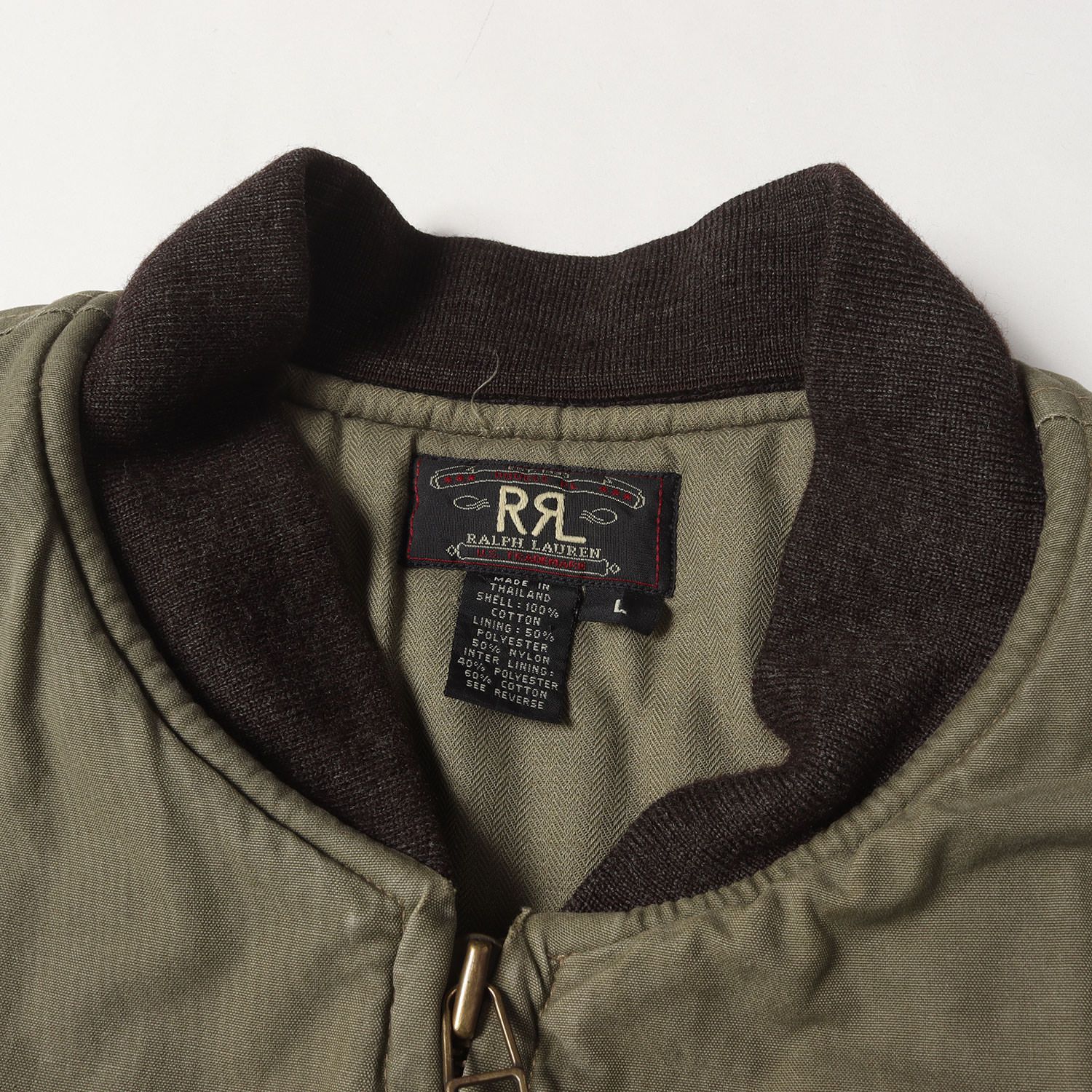 RRL ダブルアールエル ジャケット カーキ サイズ:L | 希少 三ツ星タグ