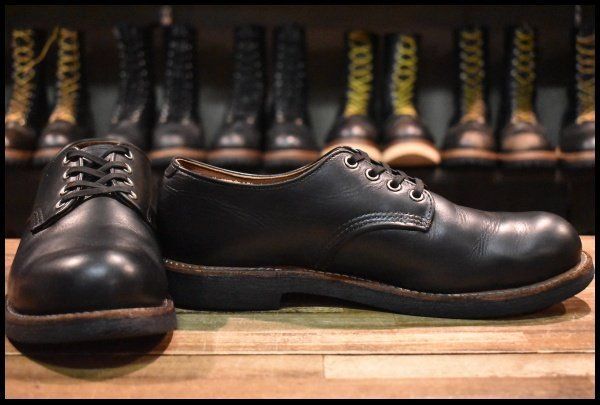 【9.5D 良品 16年】レッドウィング 8059 フォアマン オックスフォード 黒 ブラック ハーネス 短靴 ブーツ 8051 8054 redwing HOPESMORE【GA369】