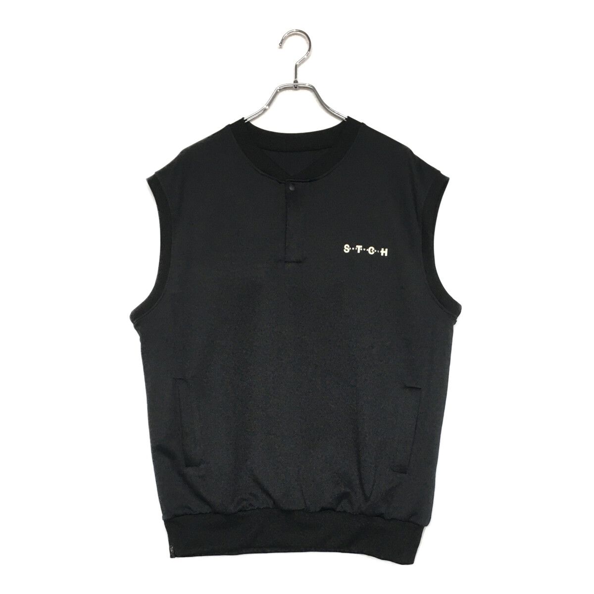 中古 メンズ アンティカゴルフ ANTIQUA GOLF ベスト フリー ブラック