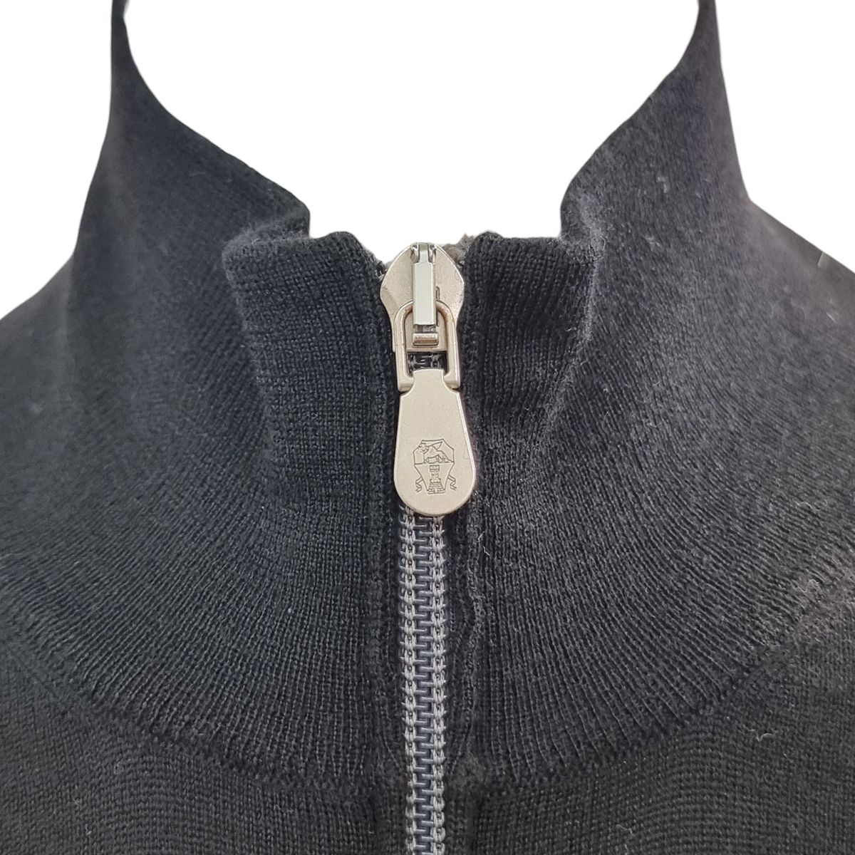 56 ブルネロ クチネリ ウール カシミア ジップアップ ブラック