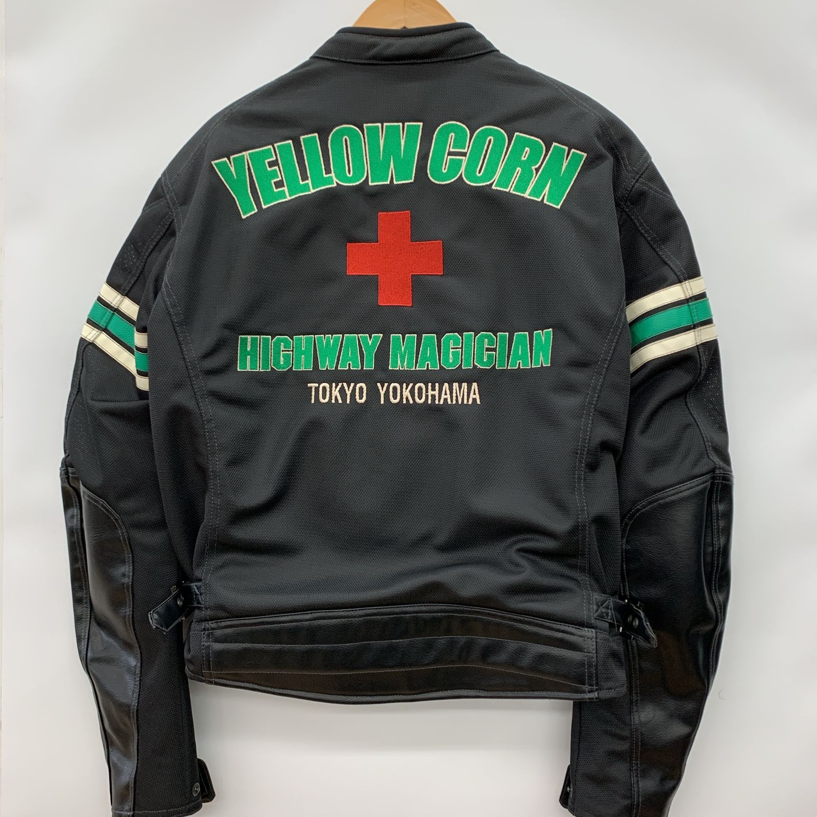 YELLOW CORN レザージャケット レーシングジャケット YeLLOW CORN イエローコーン レーシングジャケット YB-7113 LLサイズ