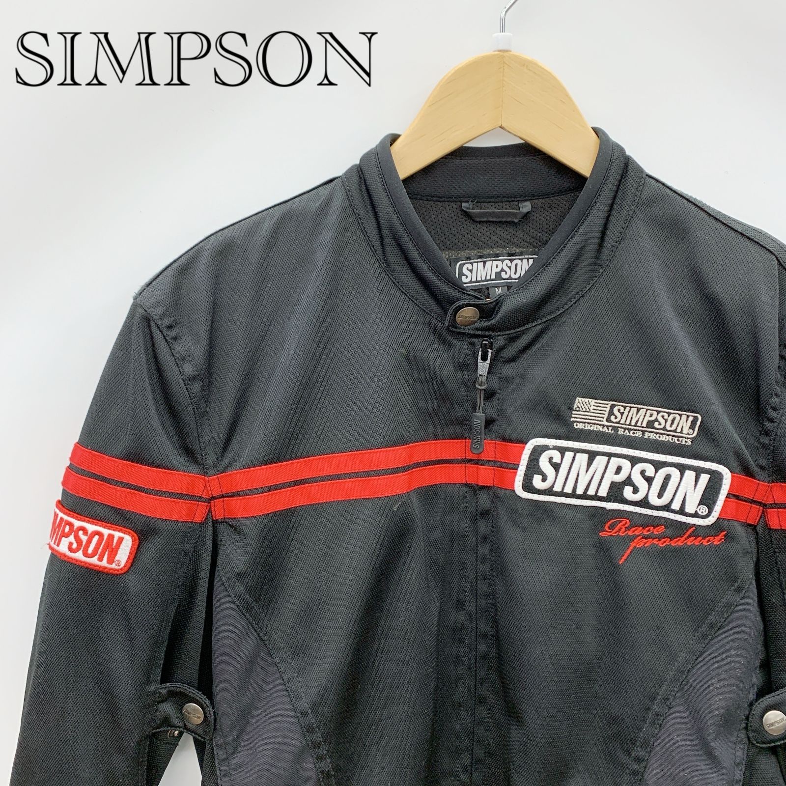 SIMPSOM シンプソン　レーシングジャケット SIMPSON シンプソン レーシングジャケット Mサイズ BLACK 黒 60th
