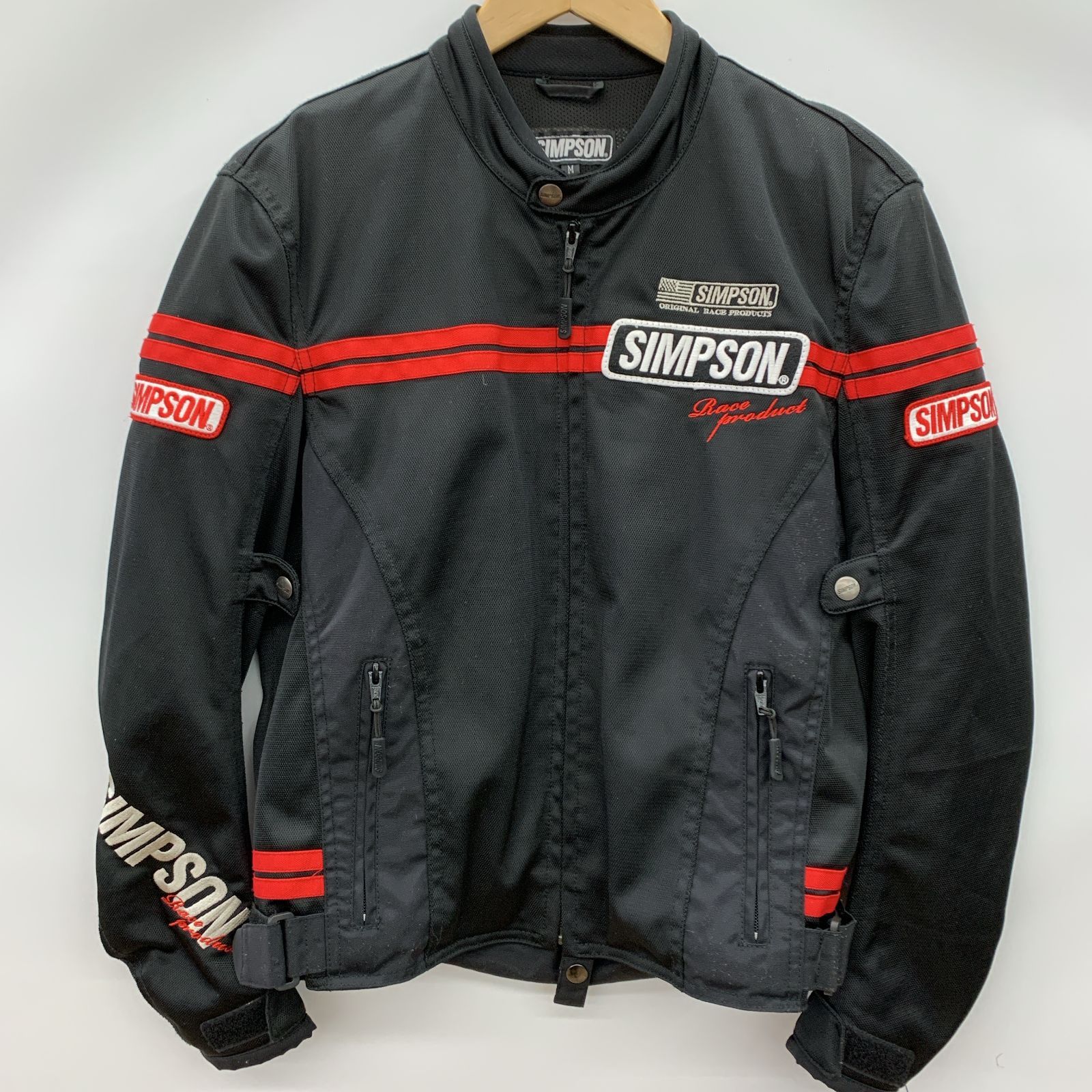 SIMPSON シンプソン レーシングジャケット Mサイズ BLACK 黒 60th