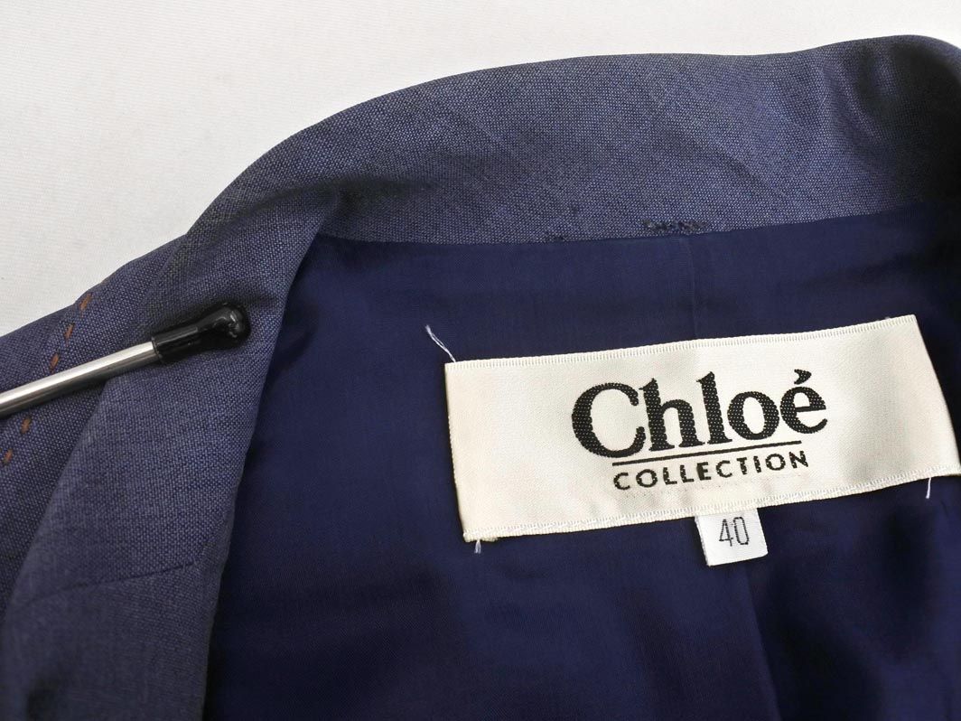 chloe クロエ セットアップ ジャケット スカート スーツ size40/青