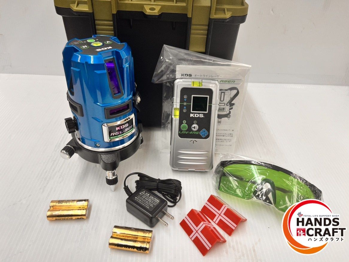 ☆ムラテックKDS ミントグリーンレーザー墨出し器 RGL-901RSA 受光器
