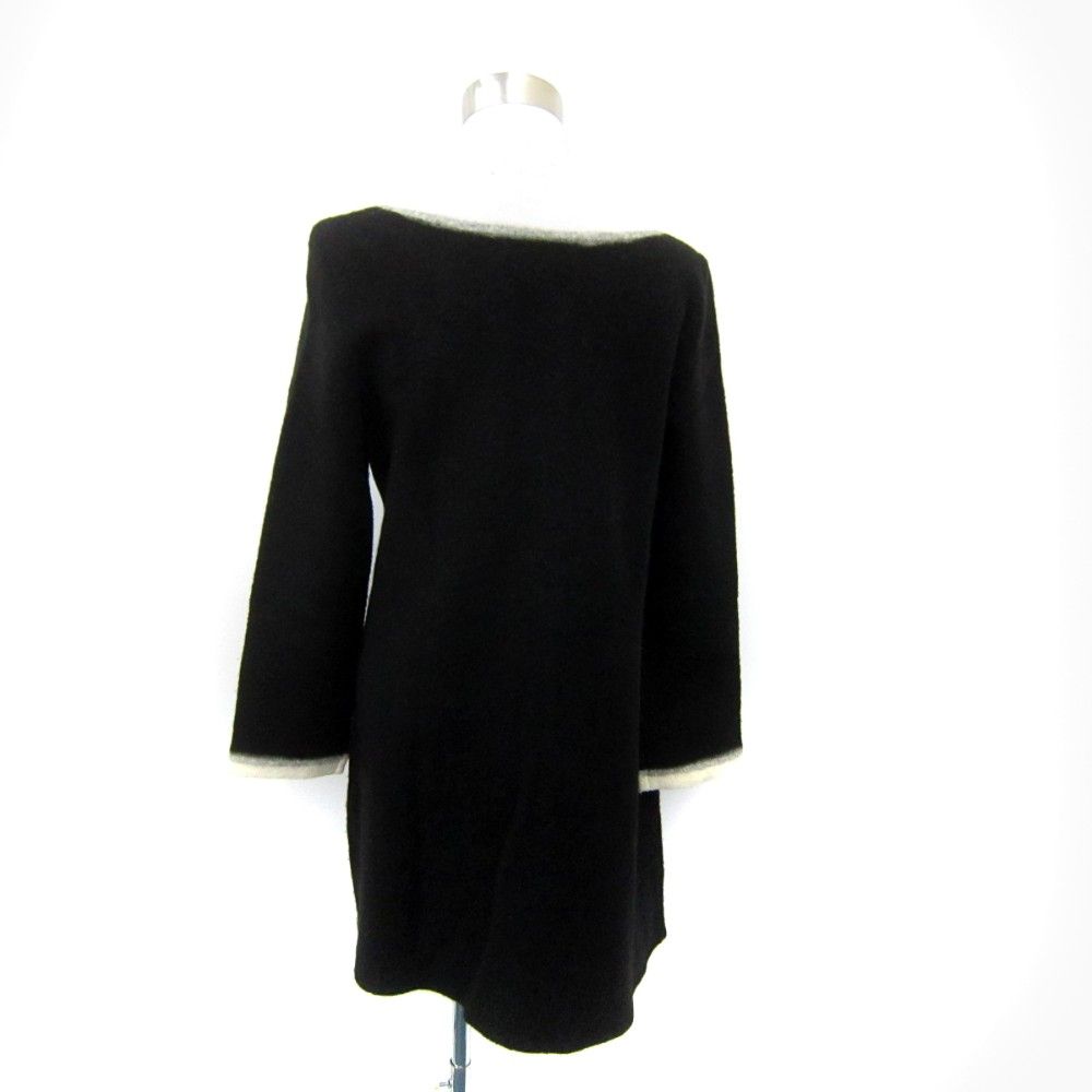 エムズグレイシー M'S GRACY ニットワンピース ひざ丈 長袖 ラウンド