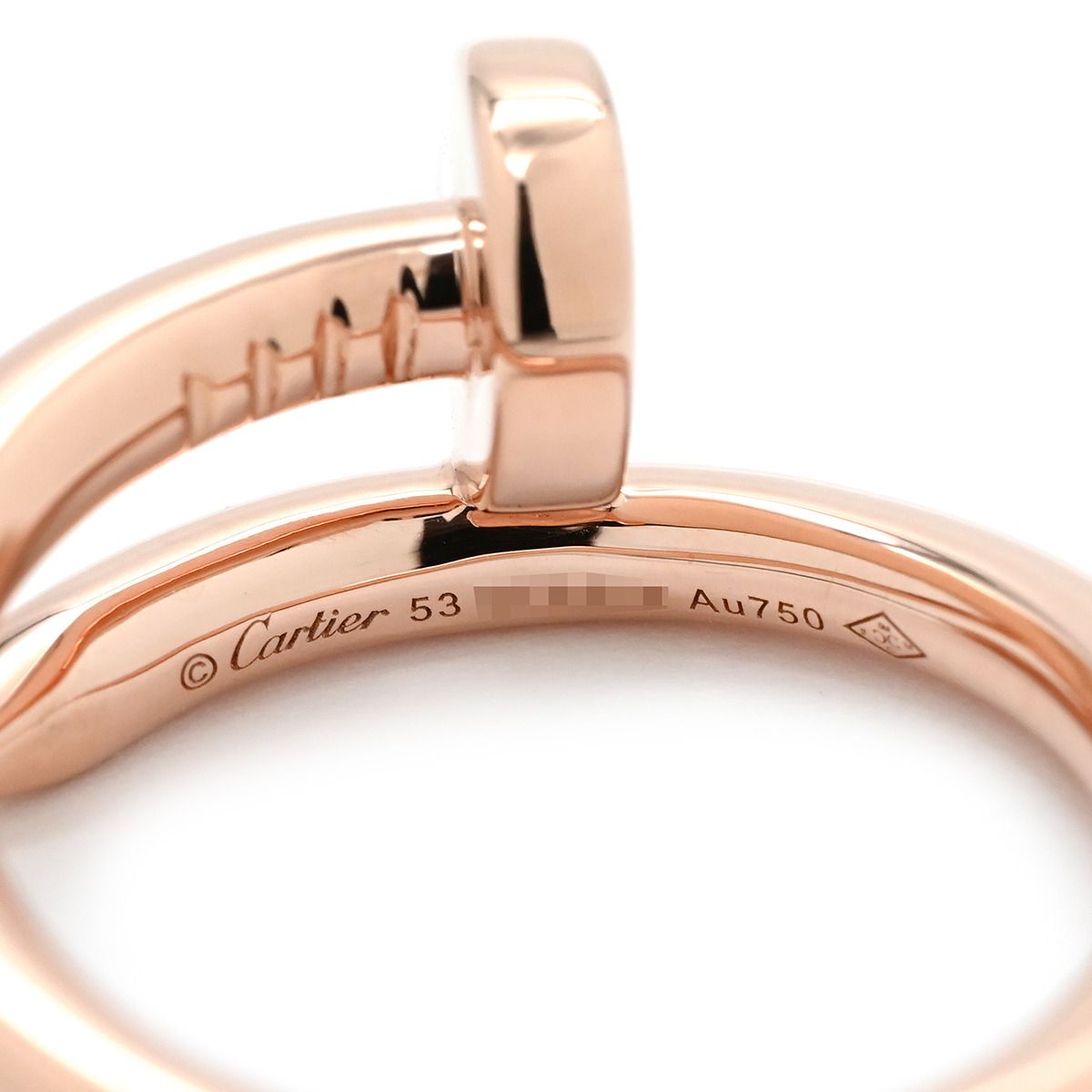カルティエ Cartier リング 指輪 ジュストアンクル ピンクゴールド #53