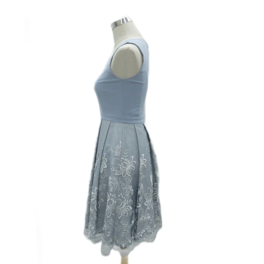 グレースコンチネンタル GRACE CONTINENTAL ワンピース ひざ丈 36 水色