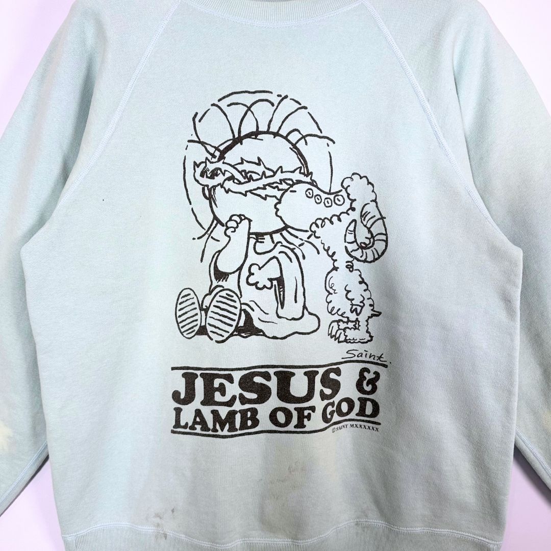 極美品】Saint Mxxxxxx JESUS＆Lamb Of God ヴィンテージ加工