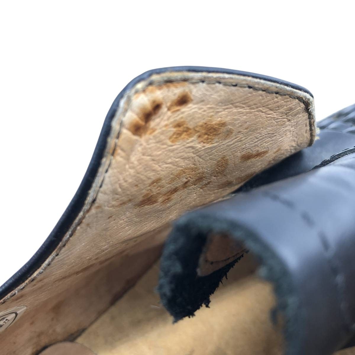 古着 ゲッタグリップ Getta Grip 編み込み レザーシューズ 7 メンズ