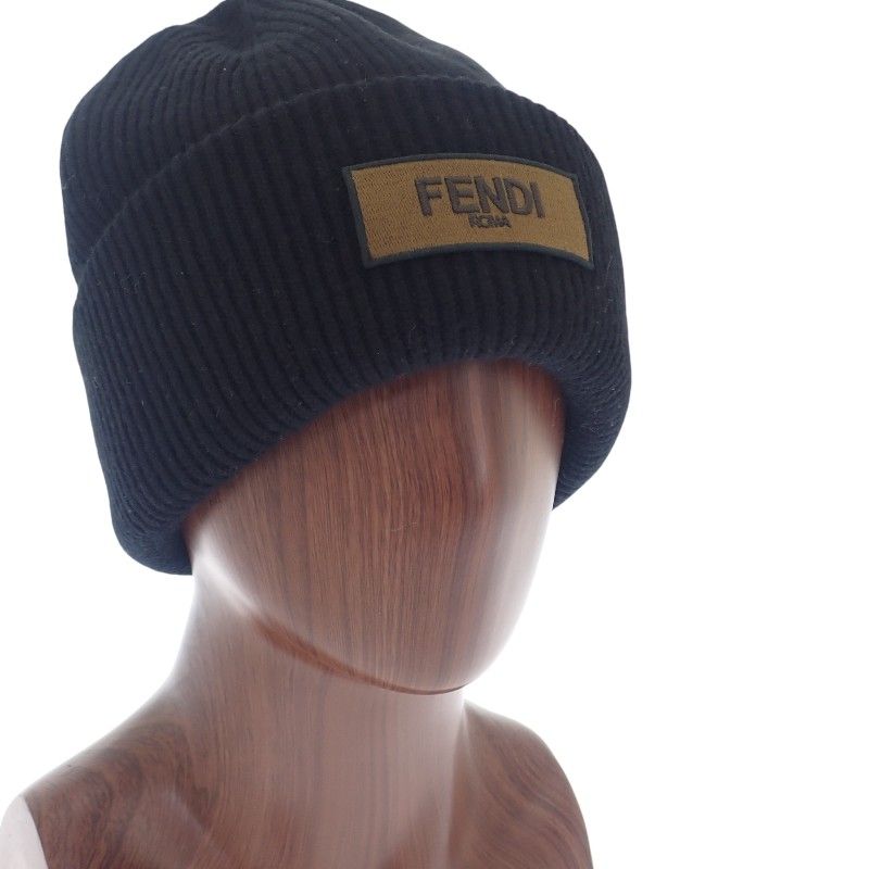 フェンディ FENDI ウール ビーニー 美品 FXQ994AJE6 ニットキャップ
