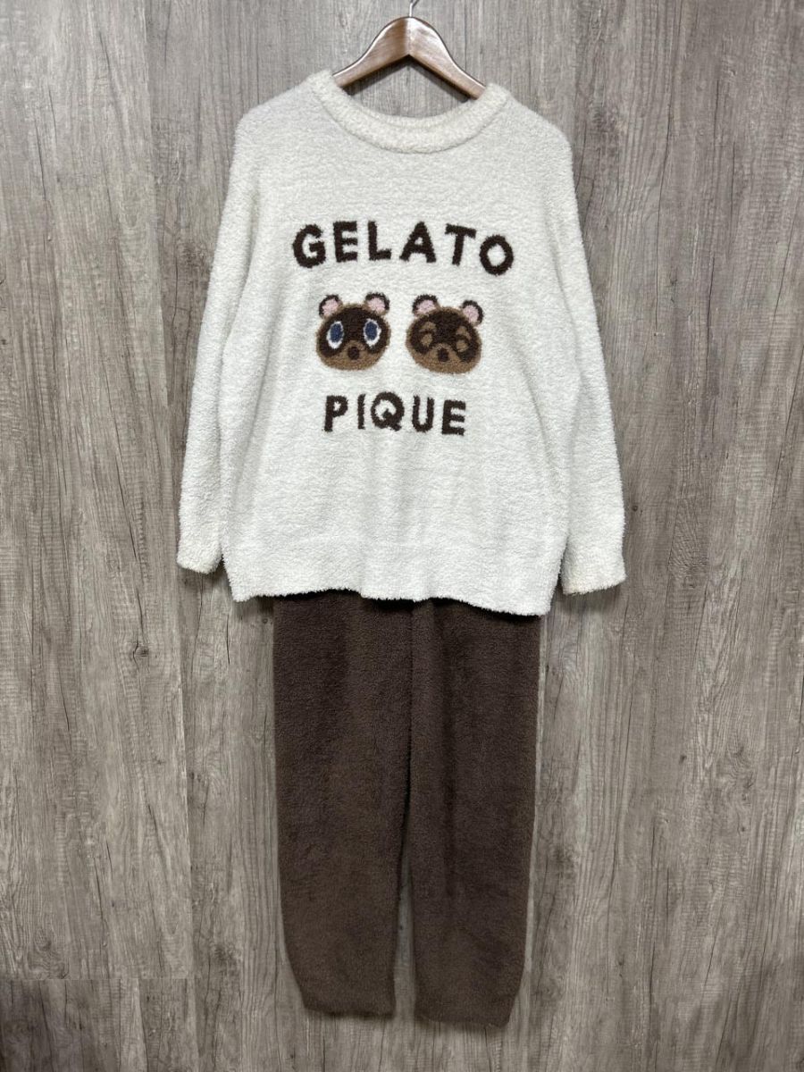 gelato pique ジェラートピケ つびきち＆まめきち 上下セット あつ森