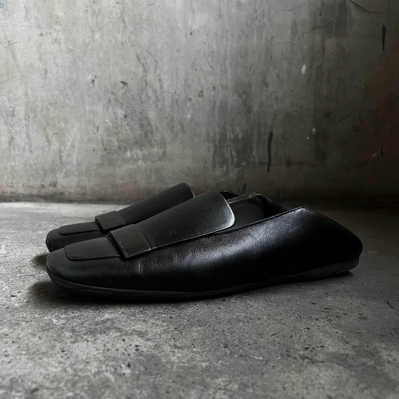 sergio rossi sr1 SLIPPER UK5.5 セルジオロッシ レザースリッパ 