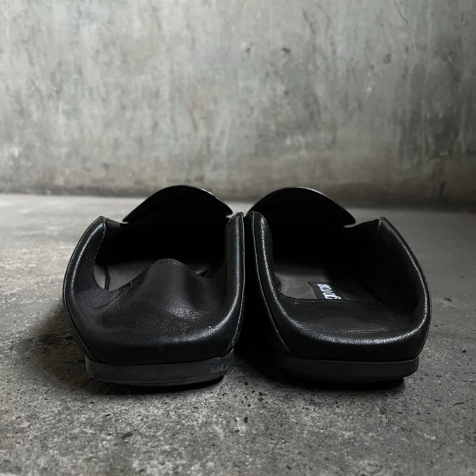 sergio rossi sr1 SLIPPER UK5.5 セルジオロッシ レザースリッパ