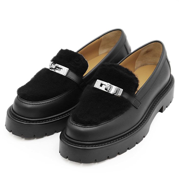 新品同様】HERMES エルメス ローファー モカシン アイコン ケリー