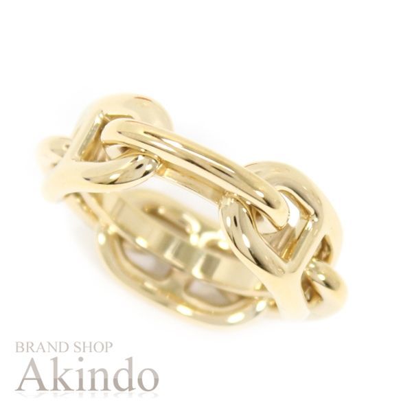 新品】エルメス スカーフリング シェーヌダンクル シャンパンゴールド