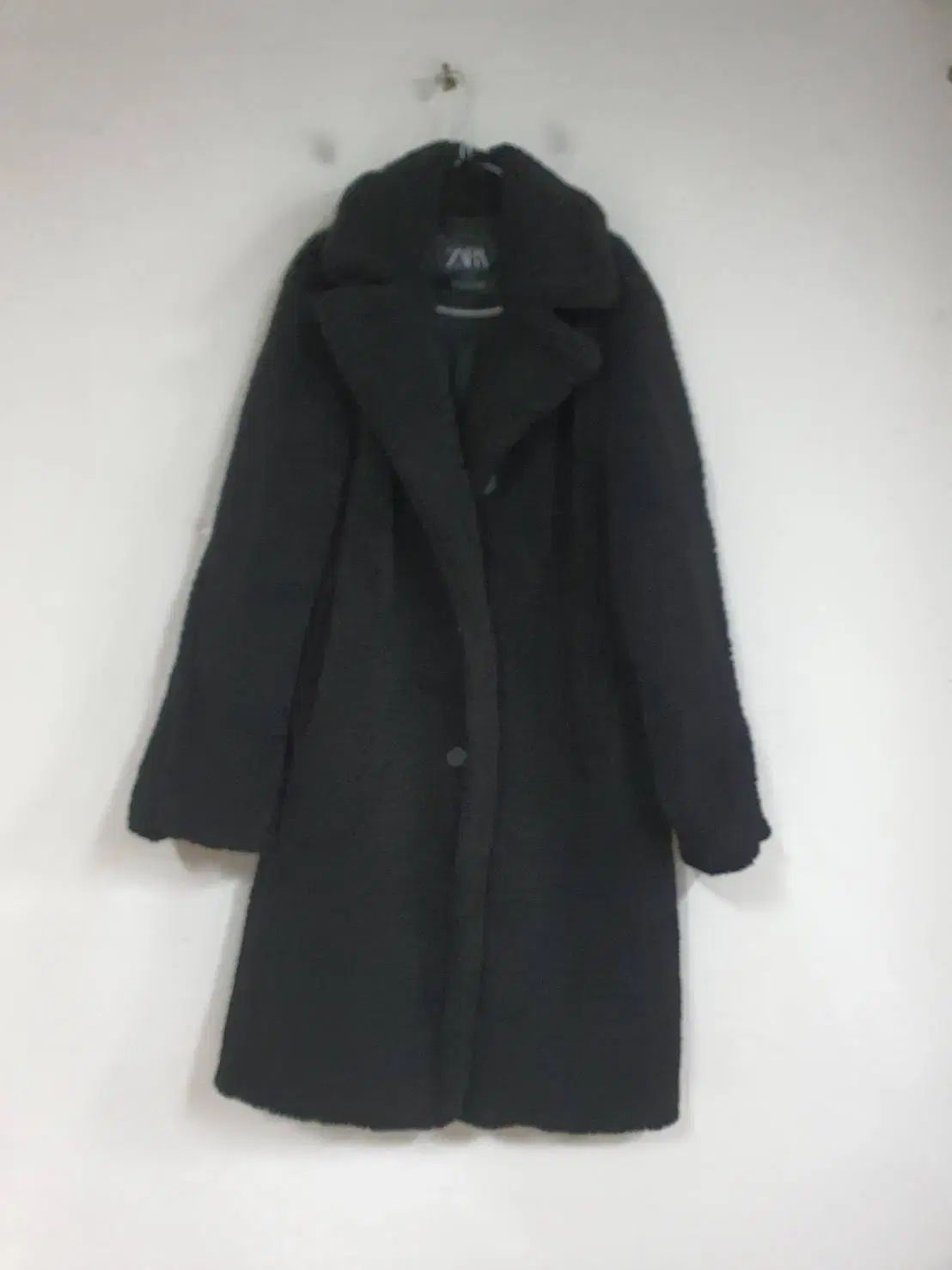 ZARA レディース ブラック ボア テディベア コート 55-66 - メルカリ