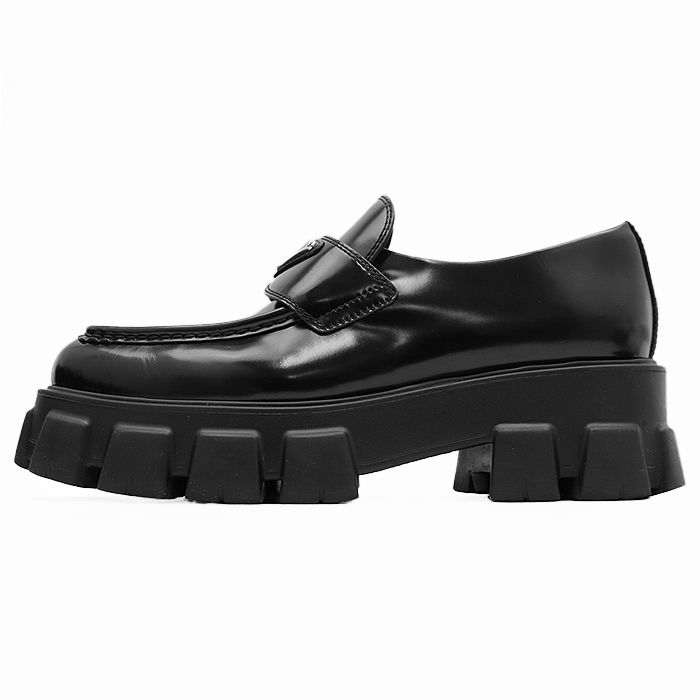 美品】PRADA プラダ ローファー モノリス シグネチャー ロゴ
