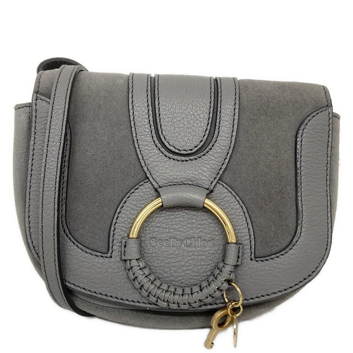 SEE BY CHLOE(シーバイクロエ) ショルダーバッグ ハナ ダークグレー 斜