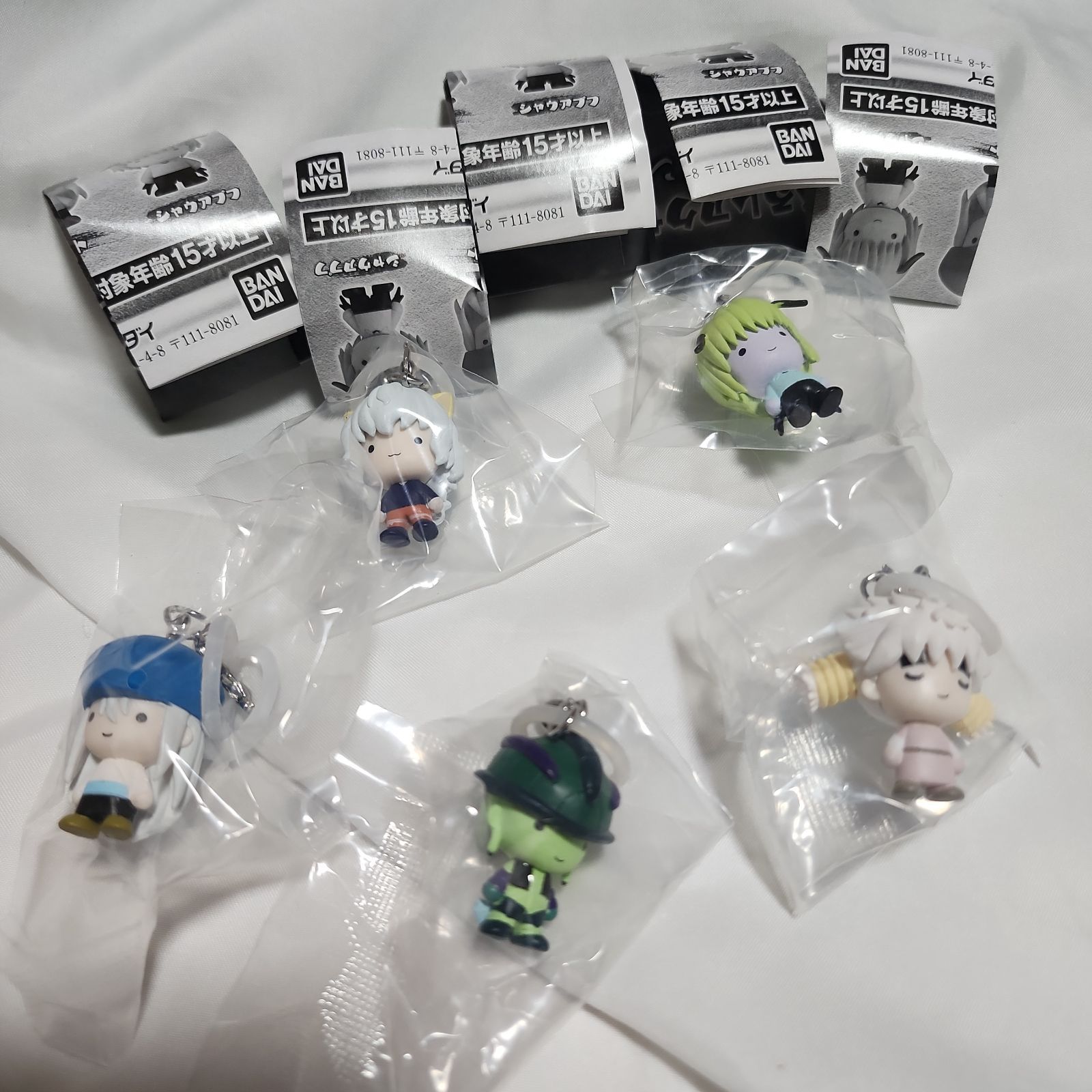 HUNTERXHUNTER ミニ フィギュア ちみメガチャーム 5個セット ⑦ 全5種 コンプ HUNTER×HUNTER ハンター×ハンター めじるし