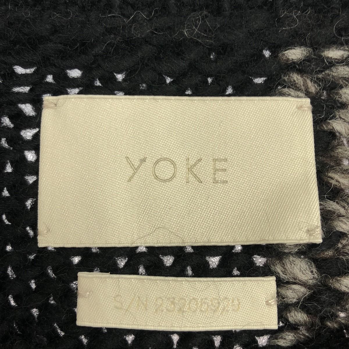YOKE ヨーク 23AW INTARSIA BLOCKING CREWNECK SWEATER インターシャ