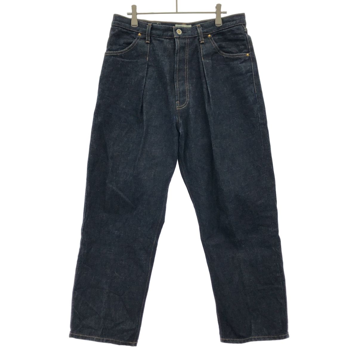 HERILL ヘリル 21SS TUCK DENIM ワイドタックデニムトラウザーパンツ
