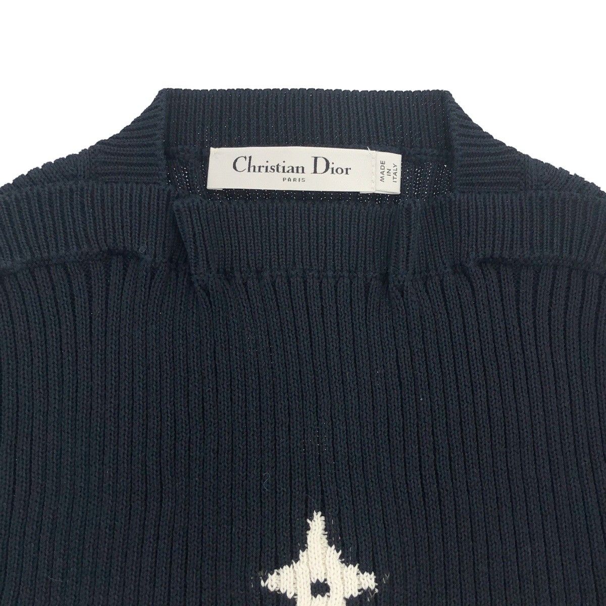 Christian Dior クリスチャンディオール ボートネックロゴボーダー