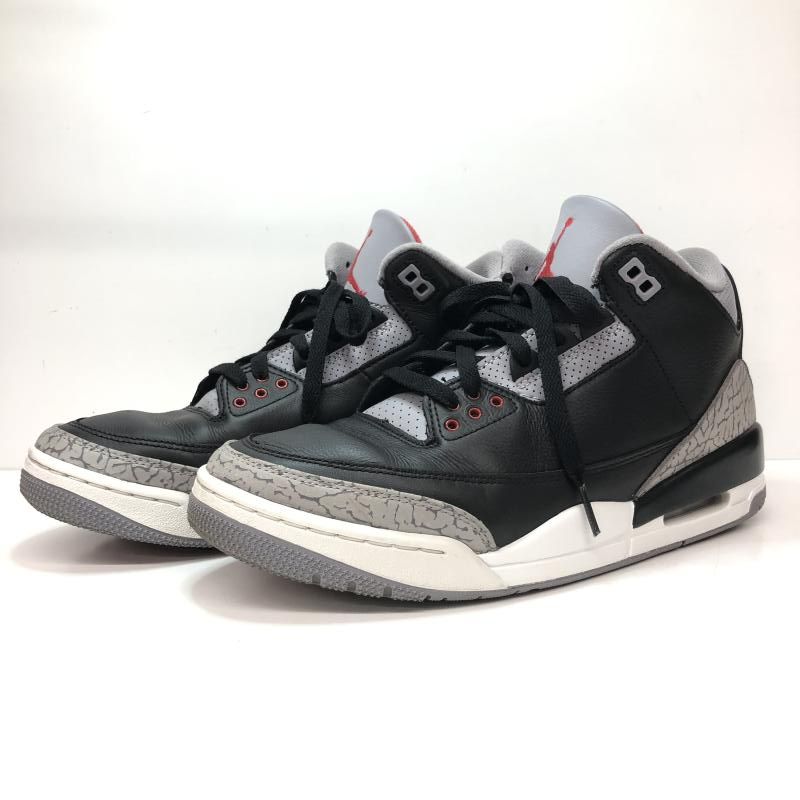 中古】NIKE AIR JORDAN 3 Retro Black Cement (2024) 27cm DN3707-010 