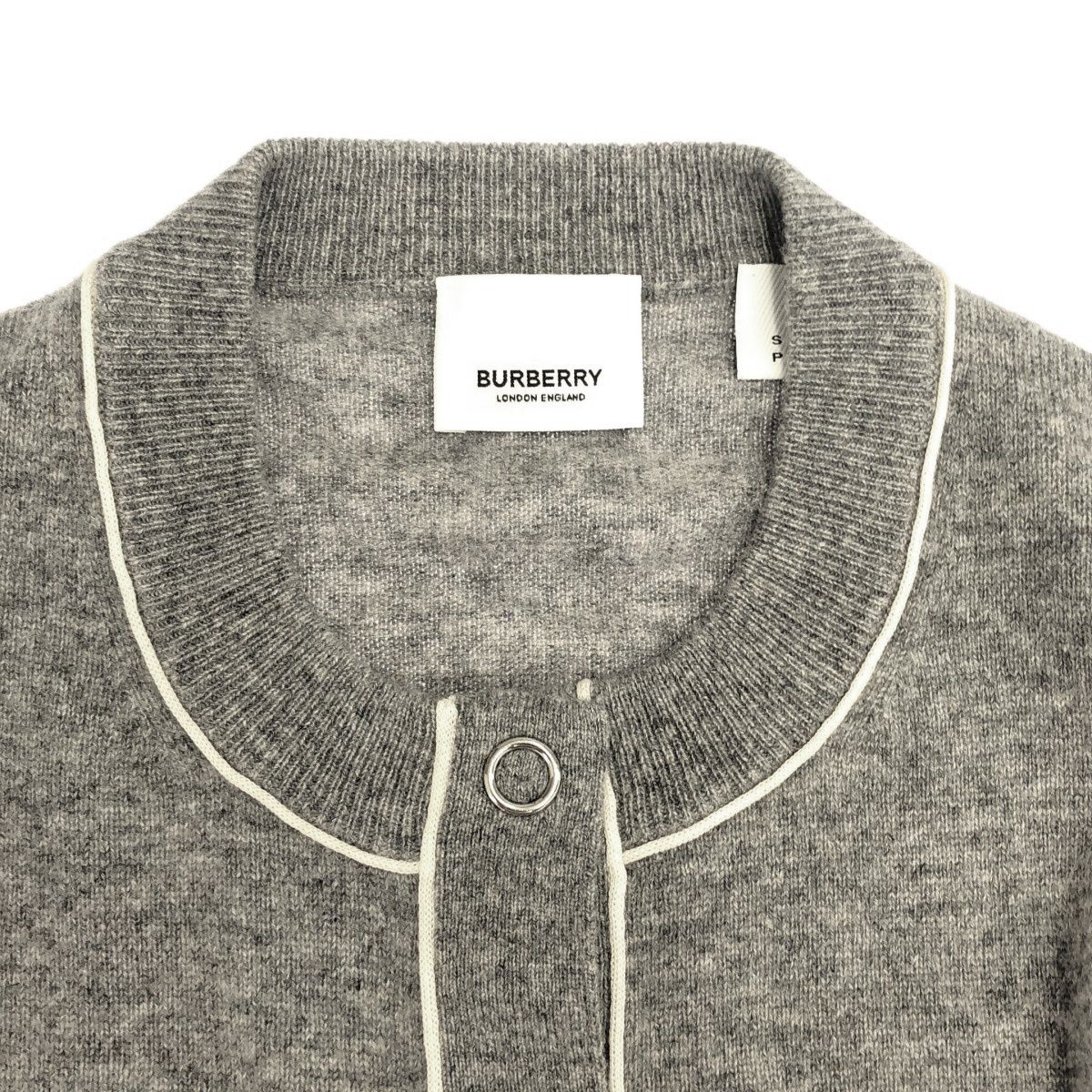 BURBERRY バーバリー カシミヤニットカーディガン 8029443 グレー S