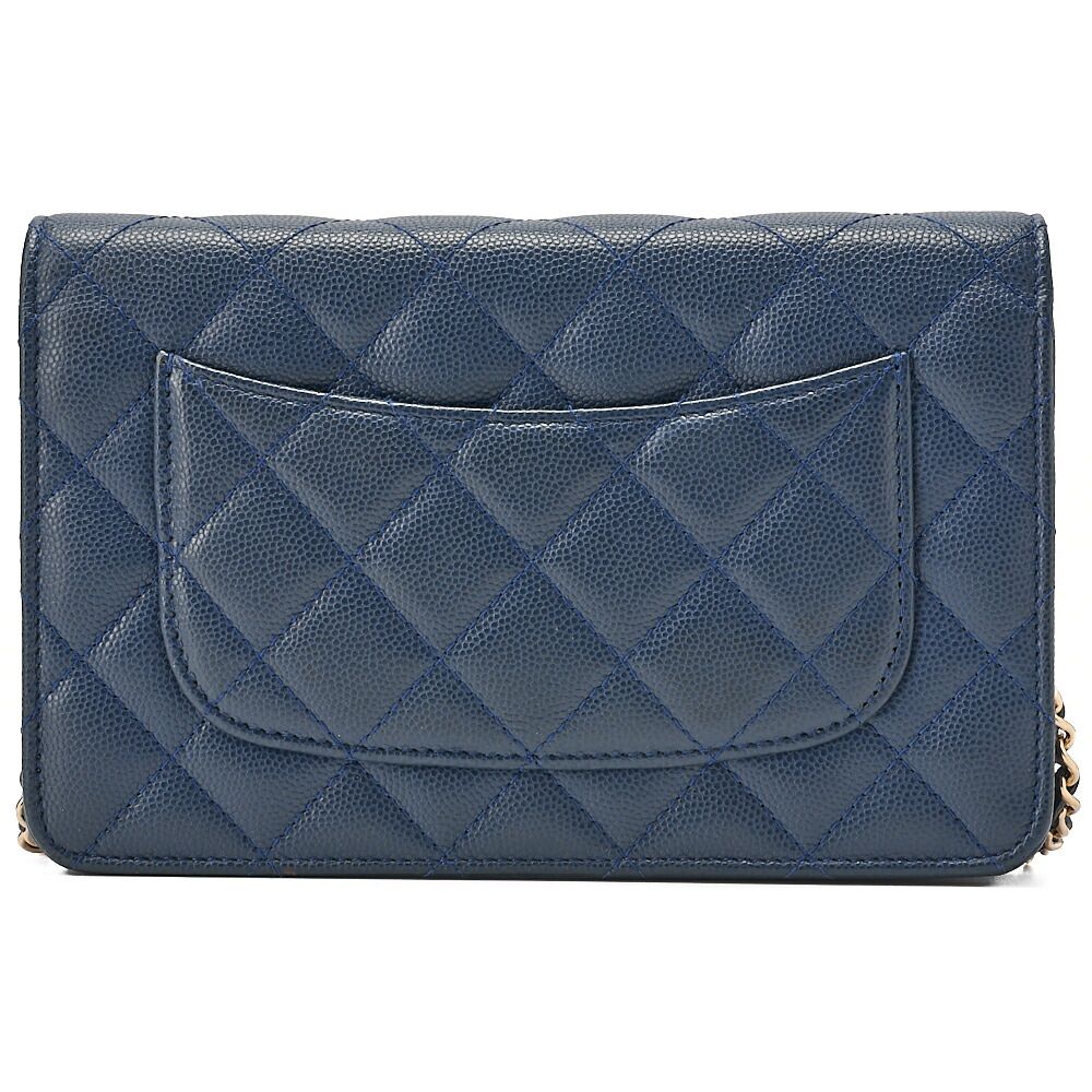 CHANEL シャネル マトラッセ チェーンウォレット キャビアスキン