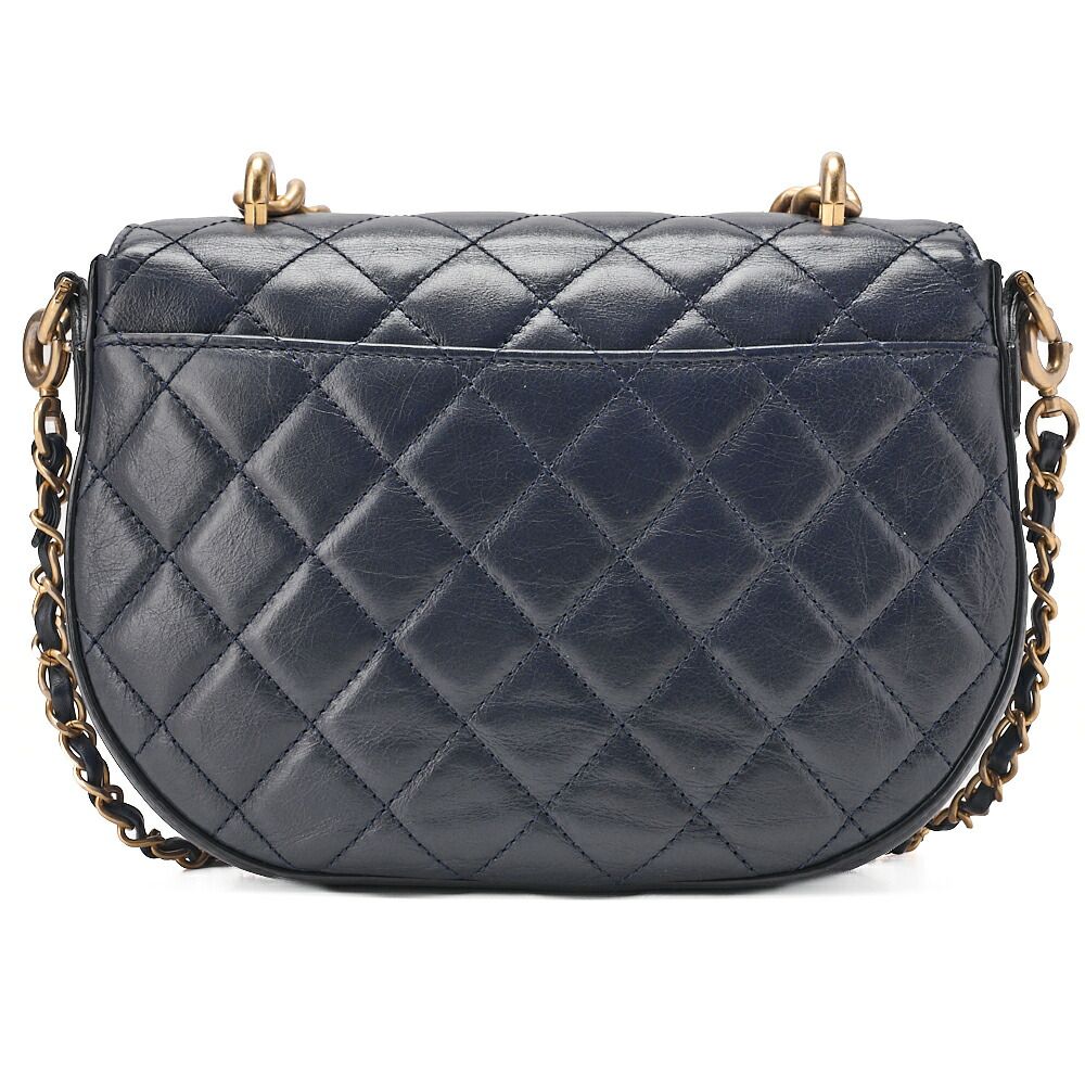 CHANEL シャネル ヴィンテージカーフ マトラッセ ハーフムン 2way 